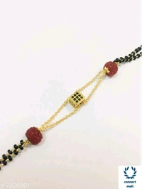 Gold plated Hand Mangalsutra/Bracelet - Alloy Gold Plated, Charm, Multipack:1